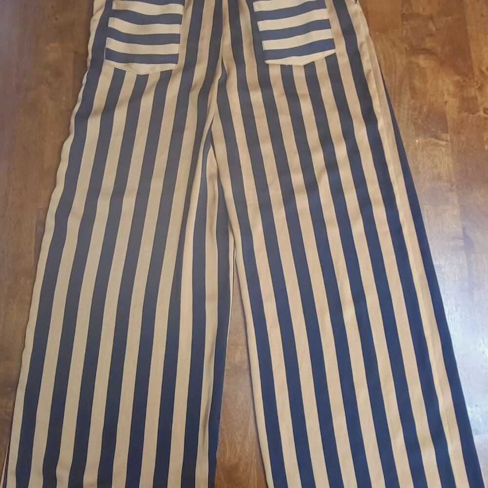 Top Shop ~ Sz 6 ~ Wide Striped Pants ~ Excellent Condition
